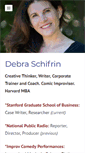 Mobile Screenshot of debraschifrin.com